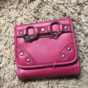 Hot pink wallet